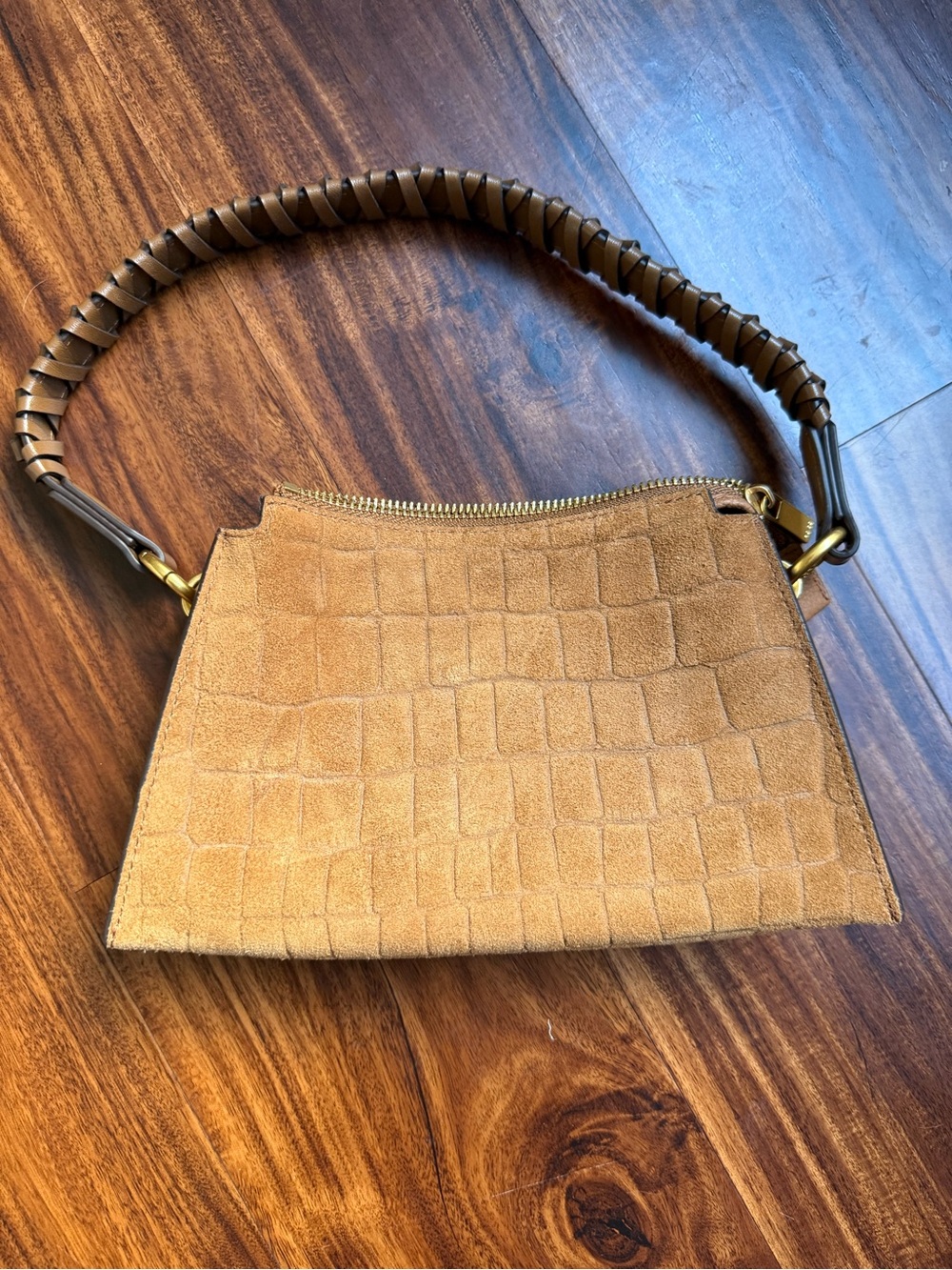 REISS Women’s Suede & Leather Shoulder Bag - Picture 11 of 11